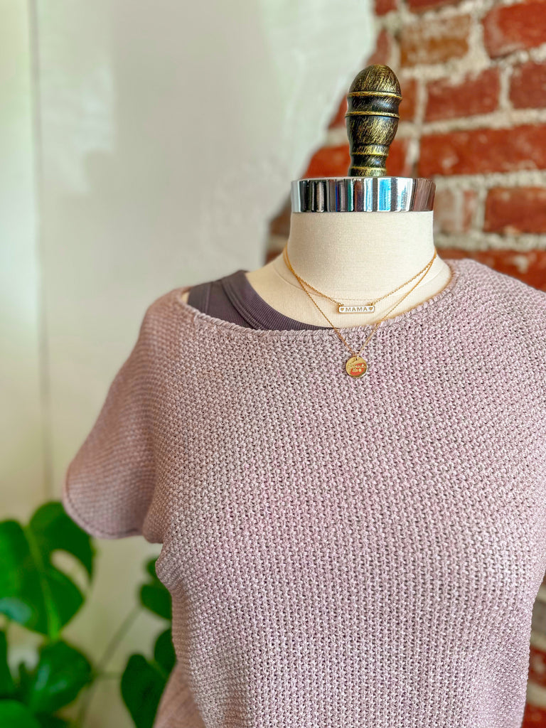 Lilly Woven Spring Sweater in Latte-Sweater Vest-Carolyn Jane's Jewelry