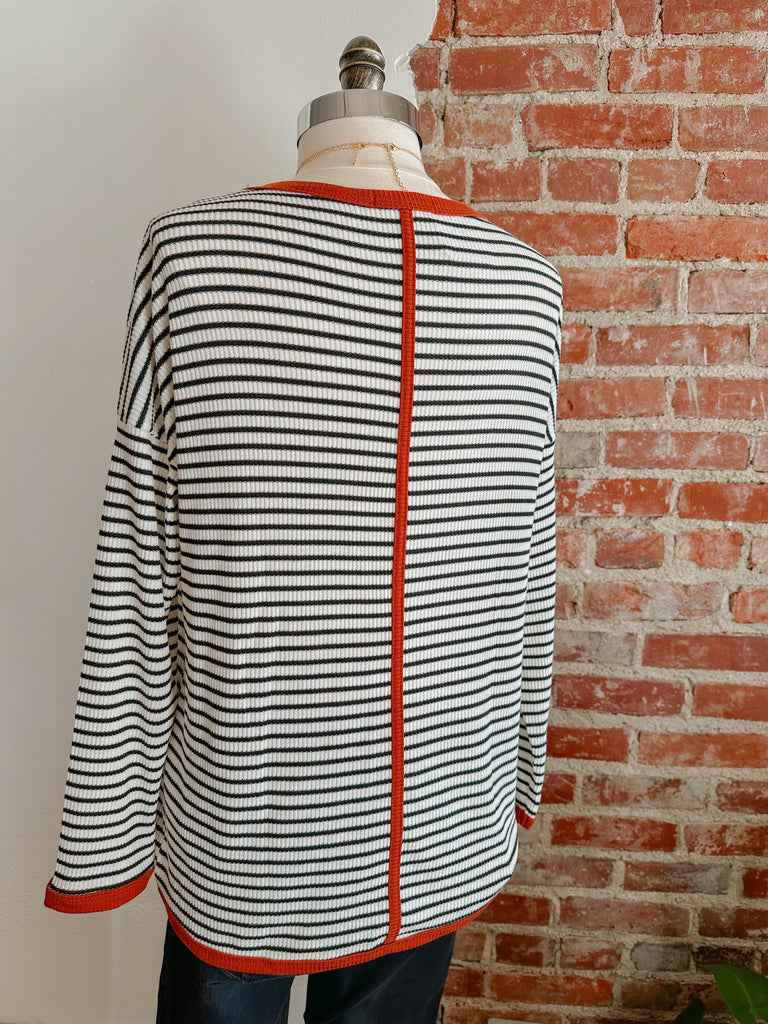 Stella Striped Comfy Top-Top-Carolyn Jane's Jewelry