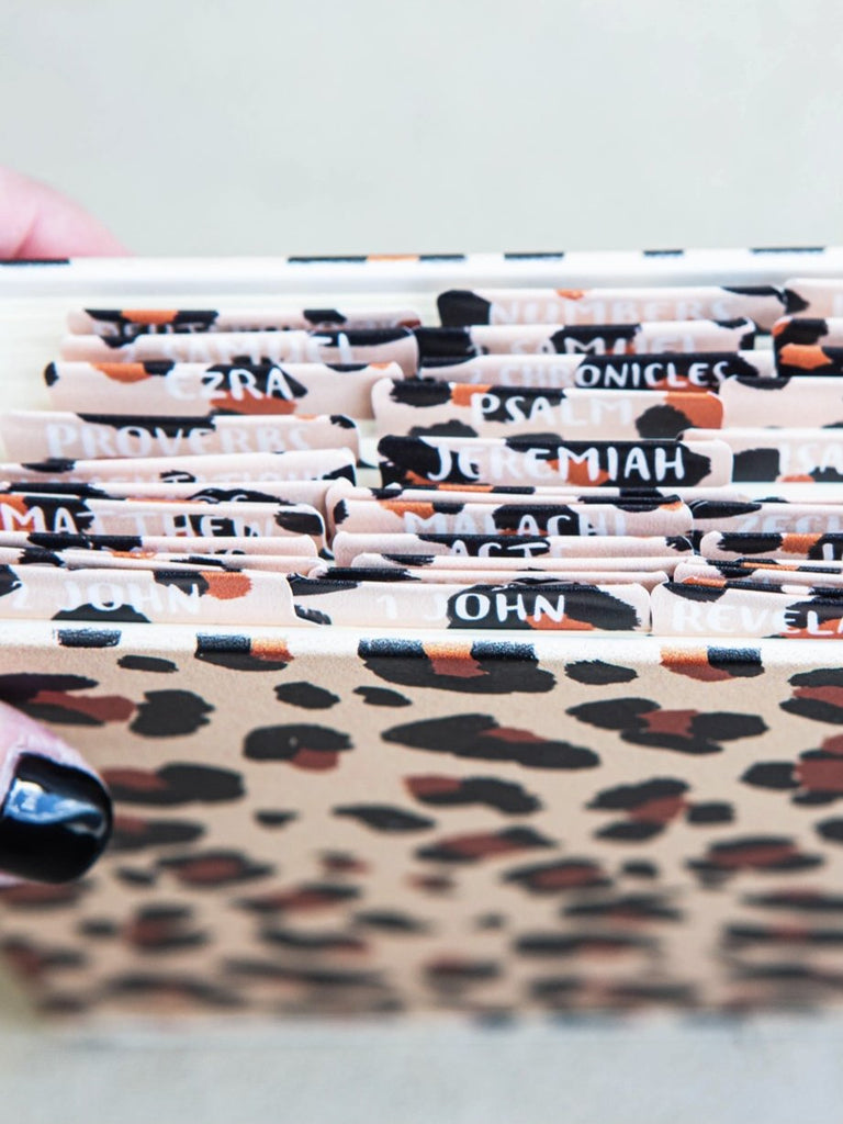Cheetah Print Bible Tabs Stickers-Carolyn Jane's Jewelry