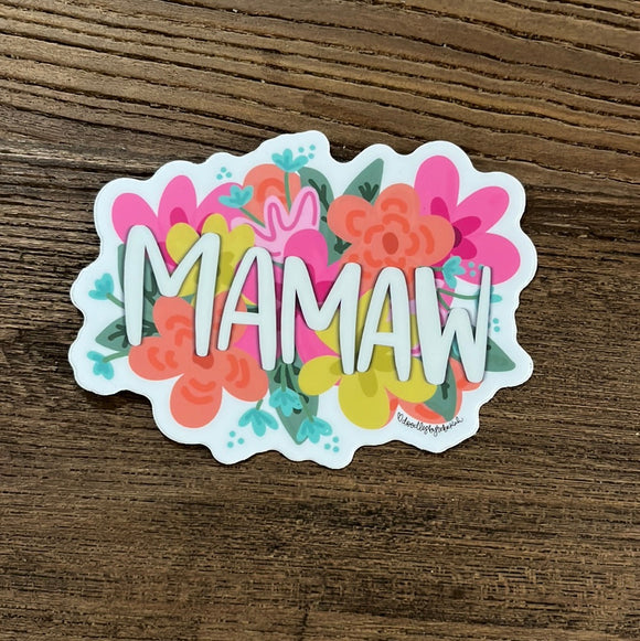 Mamaw Sticker-Vinyl Sticker-Carolyn Jane's Jewelry