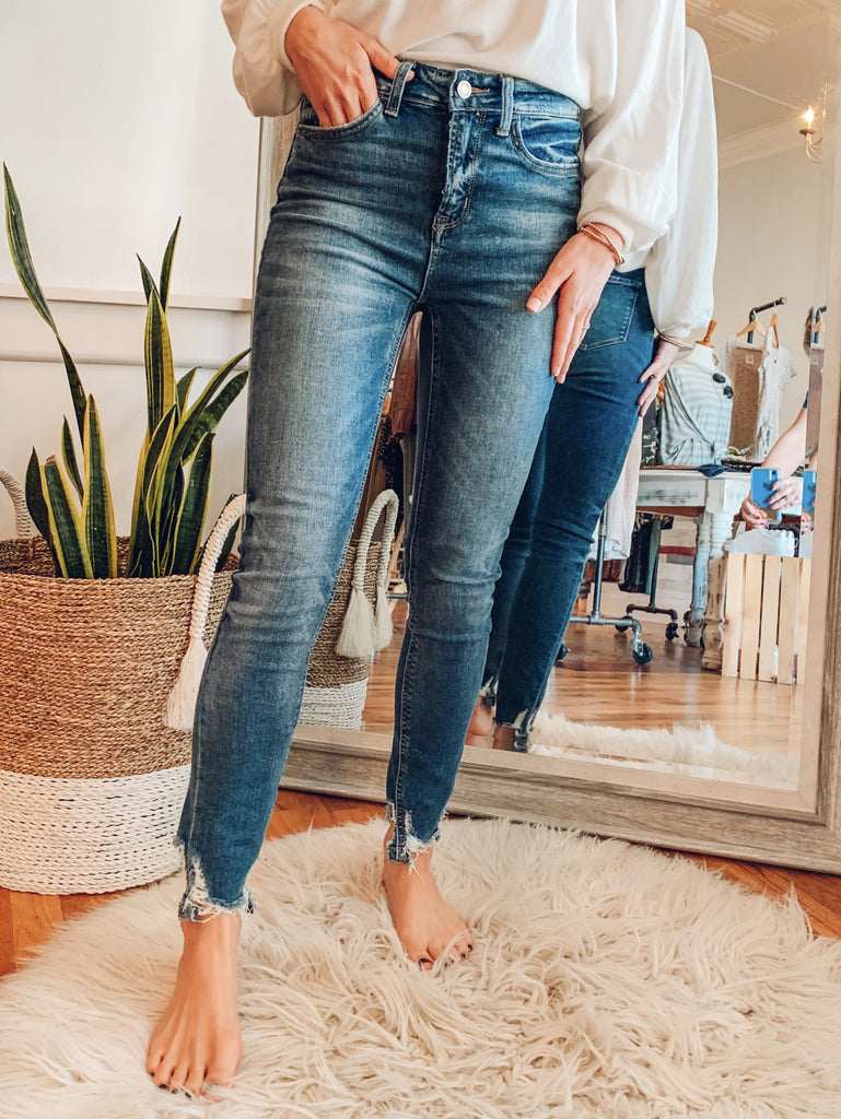 Marcie Bella High Rise Skinny Jean-Jeans-Carolyn Jane's Jewelry