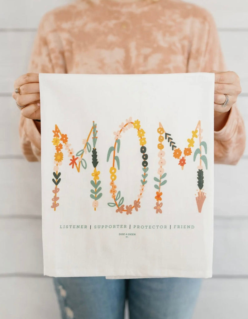 Mom | Mother's Day - Flour Sack Towel-tea towel-Carolyn Jane's Jewelry