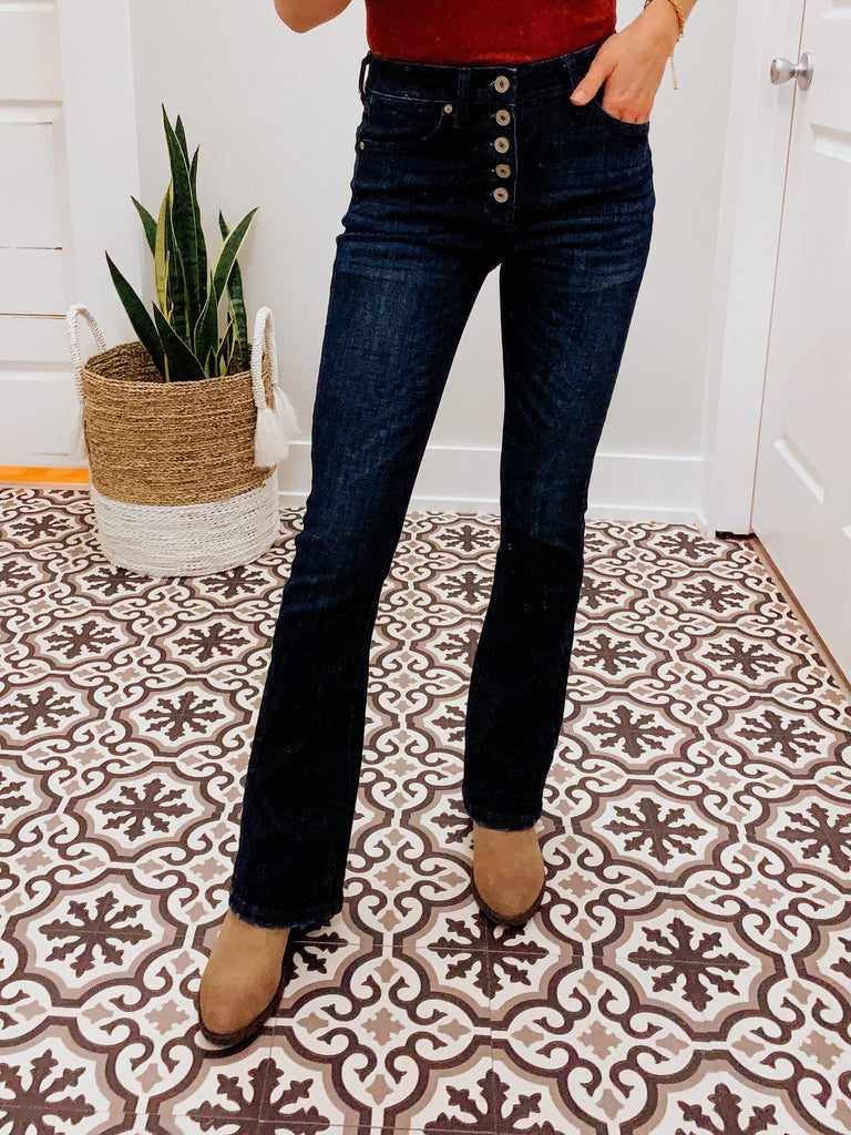 Petite High Rise Bootcut-Jeans-Carolyn Jane's Jewelry