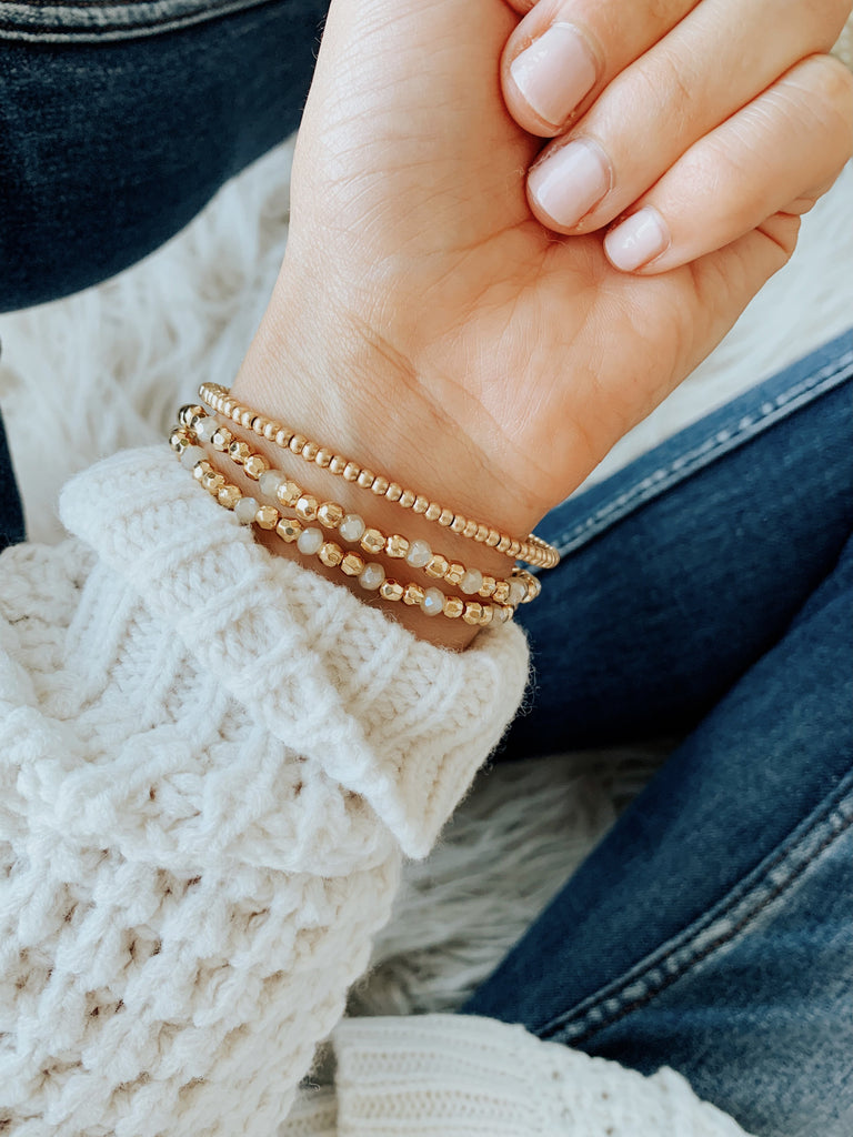 Poppy Adjustable Stacking Bracelet in Gold-Carolyn Jane's Jewelry